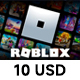Roblox Card 10 USD Robux Key NA
